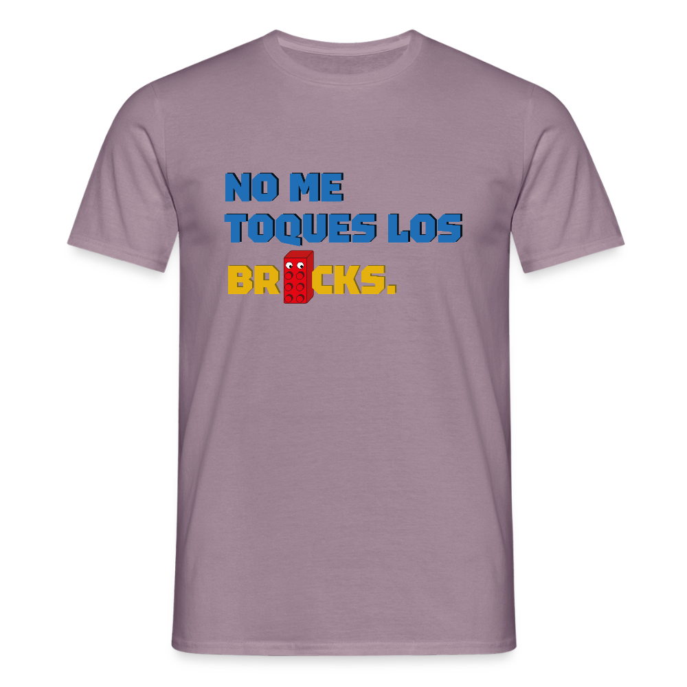 No me toques los bricks Men's T-Shirt - purple-grey