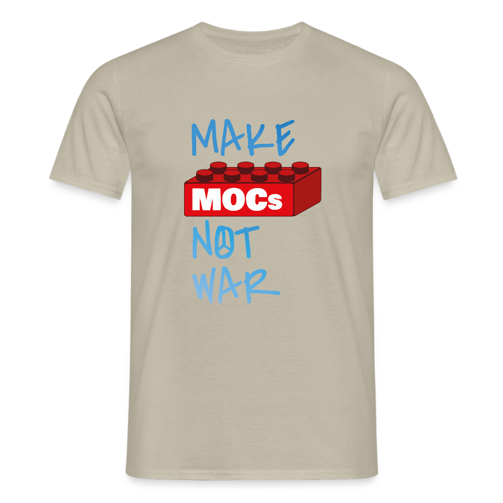 Make MOCs Not War Men's T-Shirt - sand beige