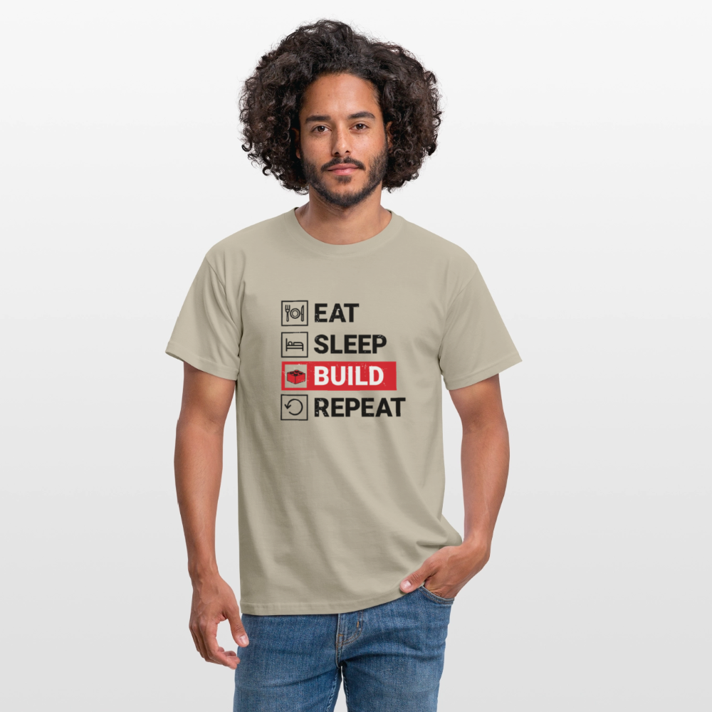 Eat...Repeat Men's T-Shirt - sand beige