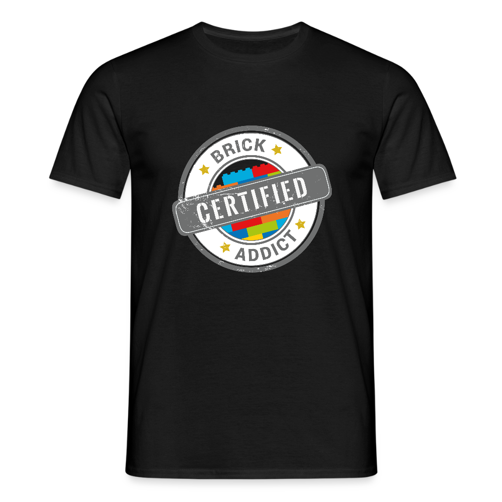 Certified Brick Addict Men's T-Shirt - black