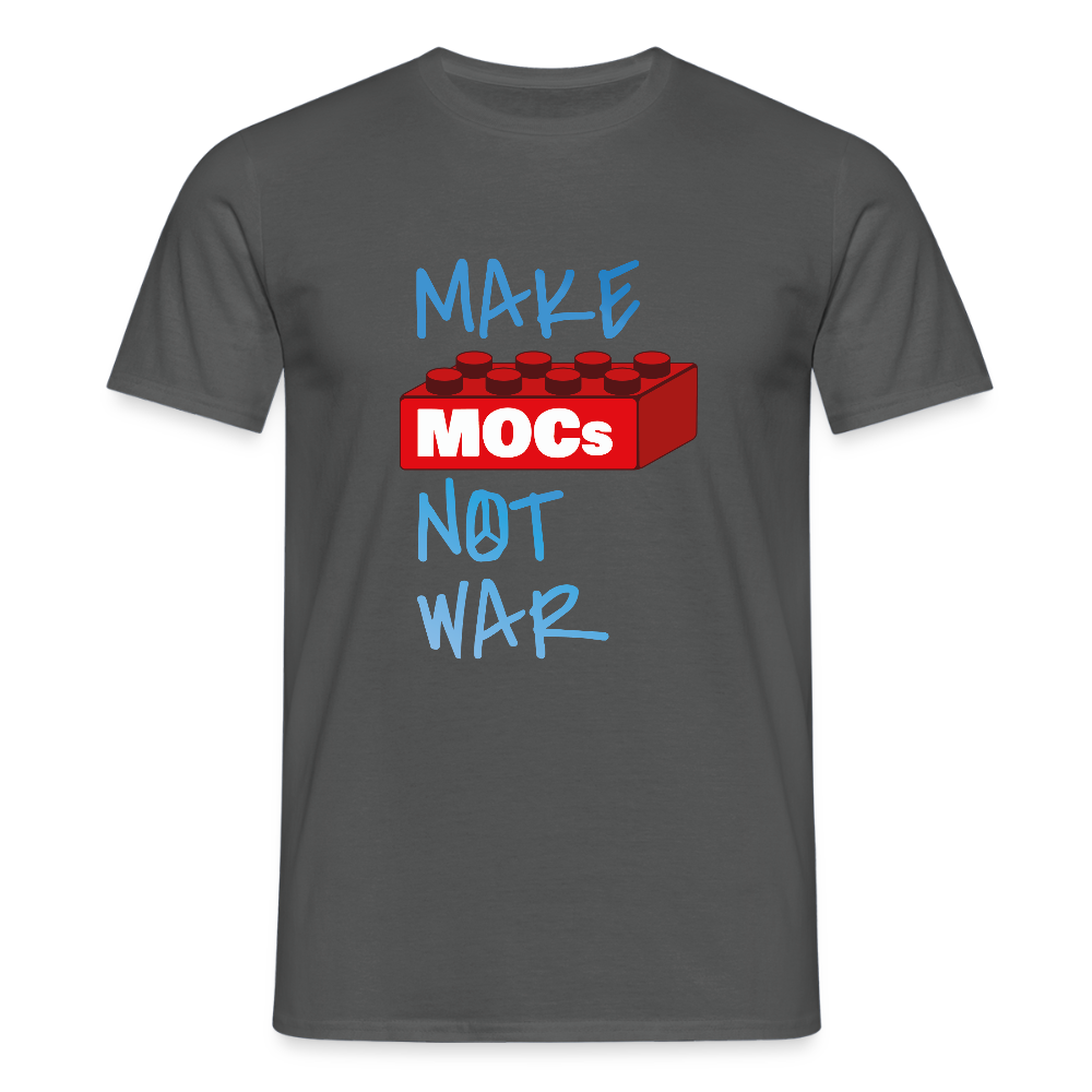 Make MOCs Not War Men's T-Shirt - charcoal grey