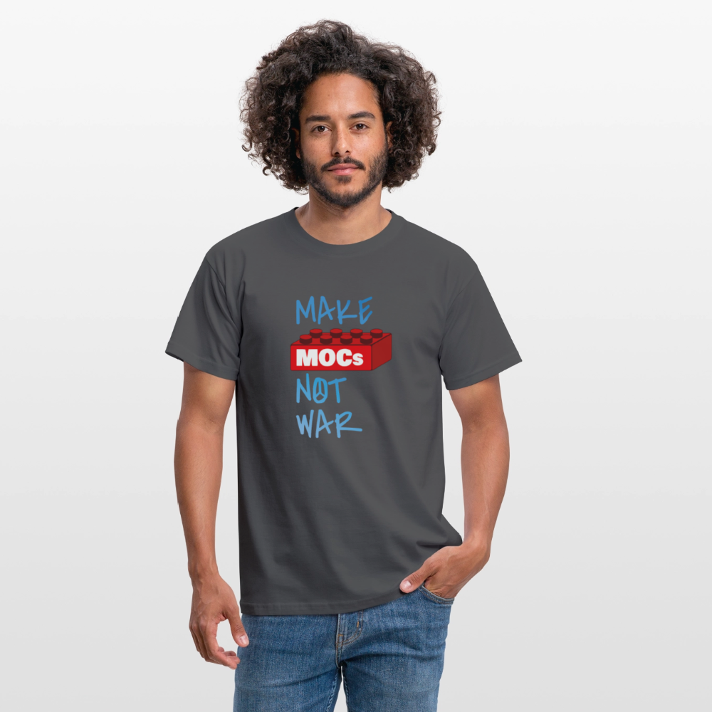 Make MOCs Not War Men's T-Shirt - charcoal grey