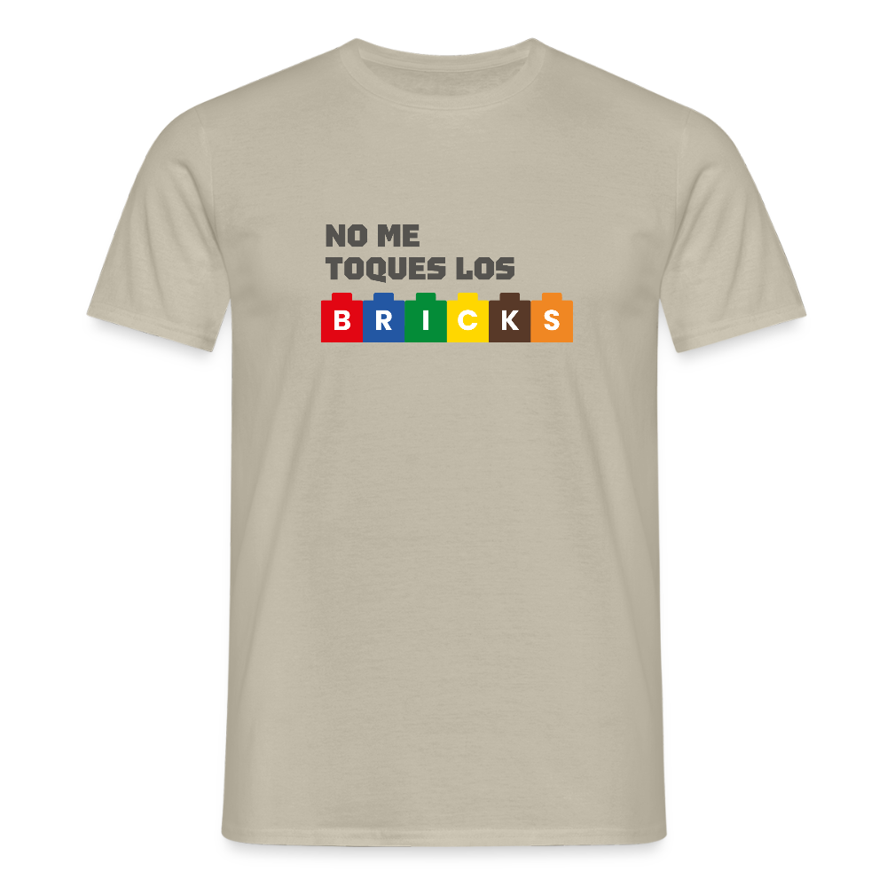 No me toques los bricks V2 Men's T-Shirt - sand beige