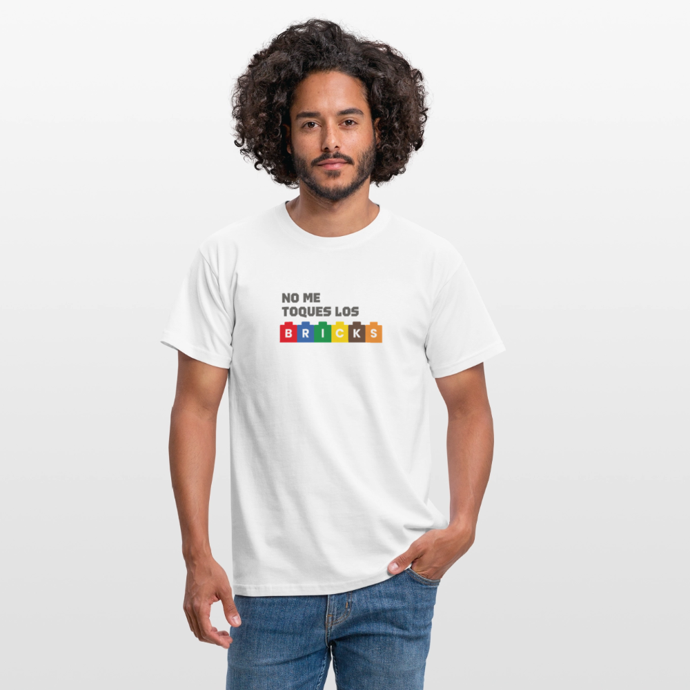 No me toques los bricks V2 Men's T-Shirt - white