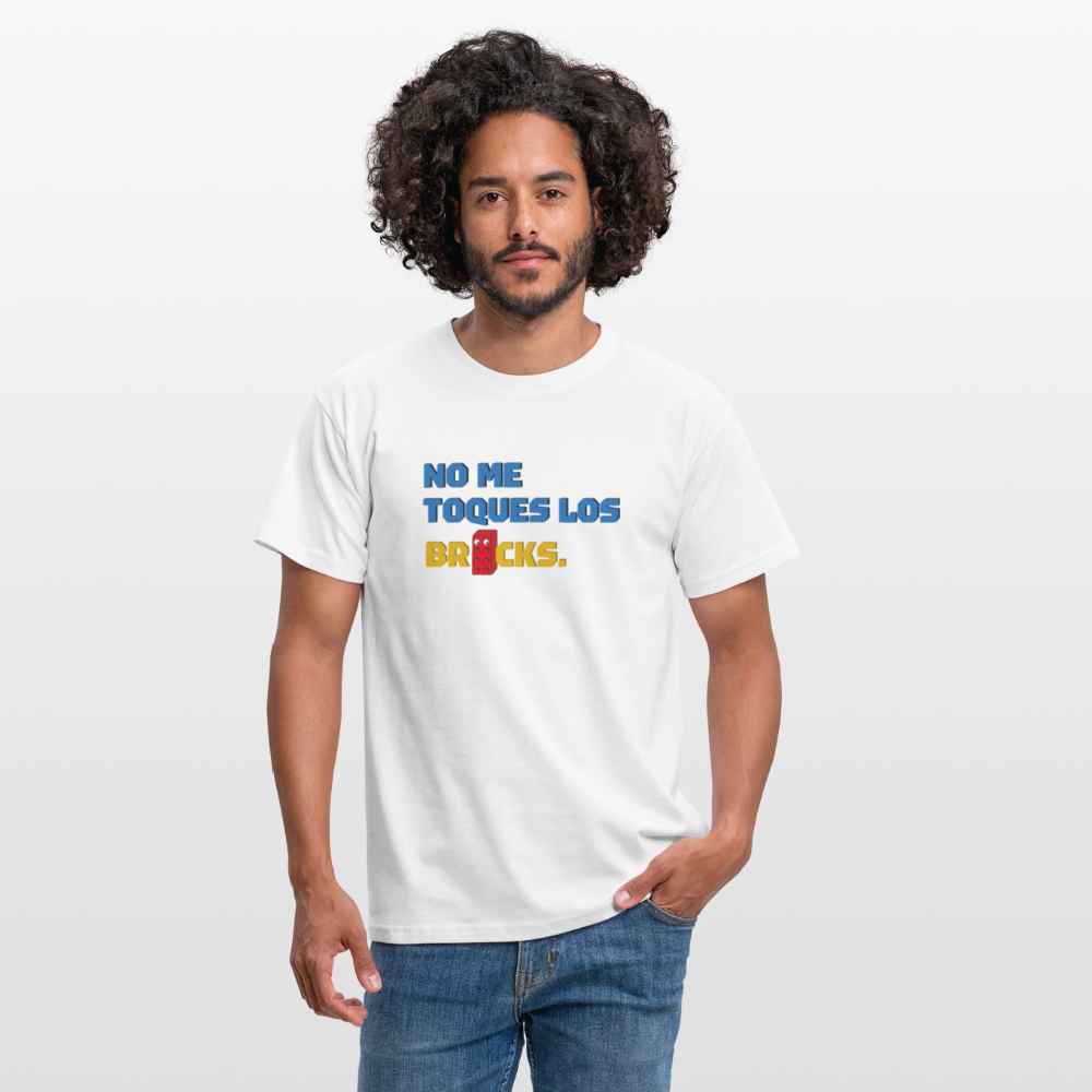 No me toques los bricks Men's T-Shirt - white