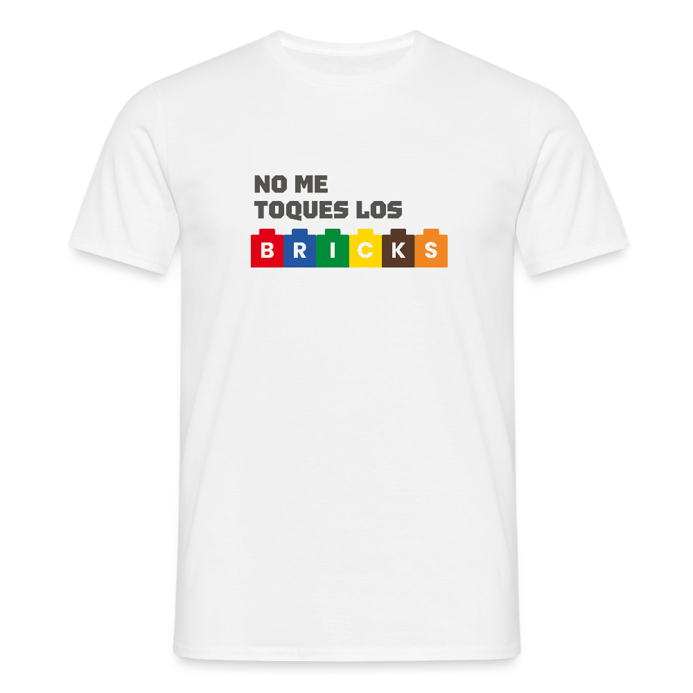 No me toques los bricks V2 Men's T-Shirt - white