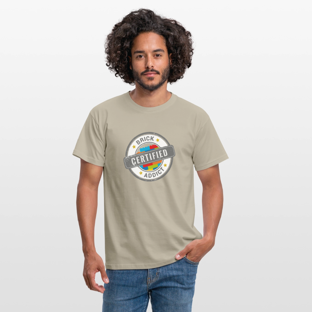 Certified Brick Addict Men's T-Shirt - sand beige