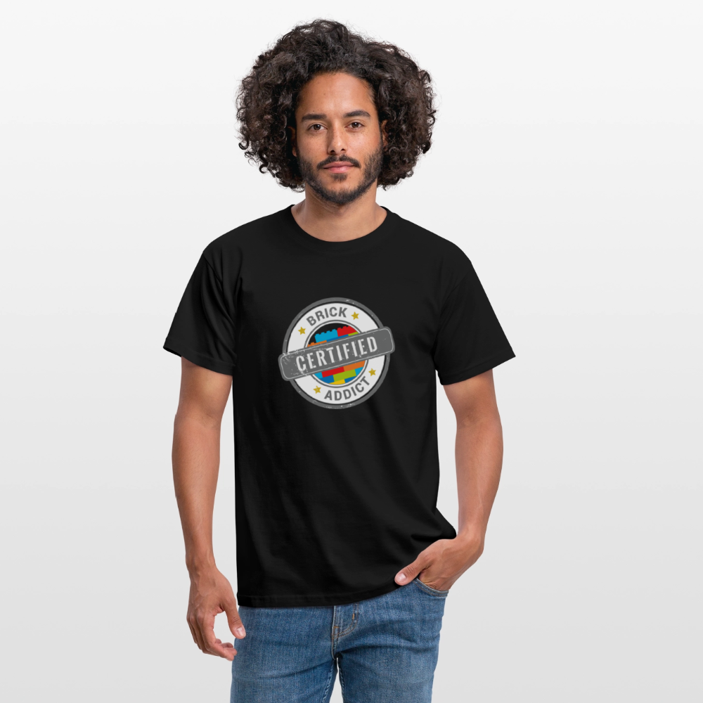 Certified Brick Addict Men's T-Shirt - black