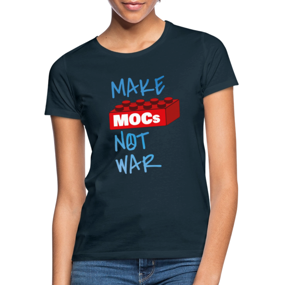 Make MOCs Not War Women's T-Shirt - navy