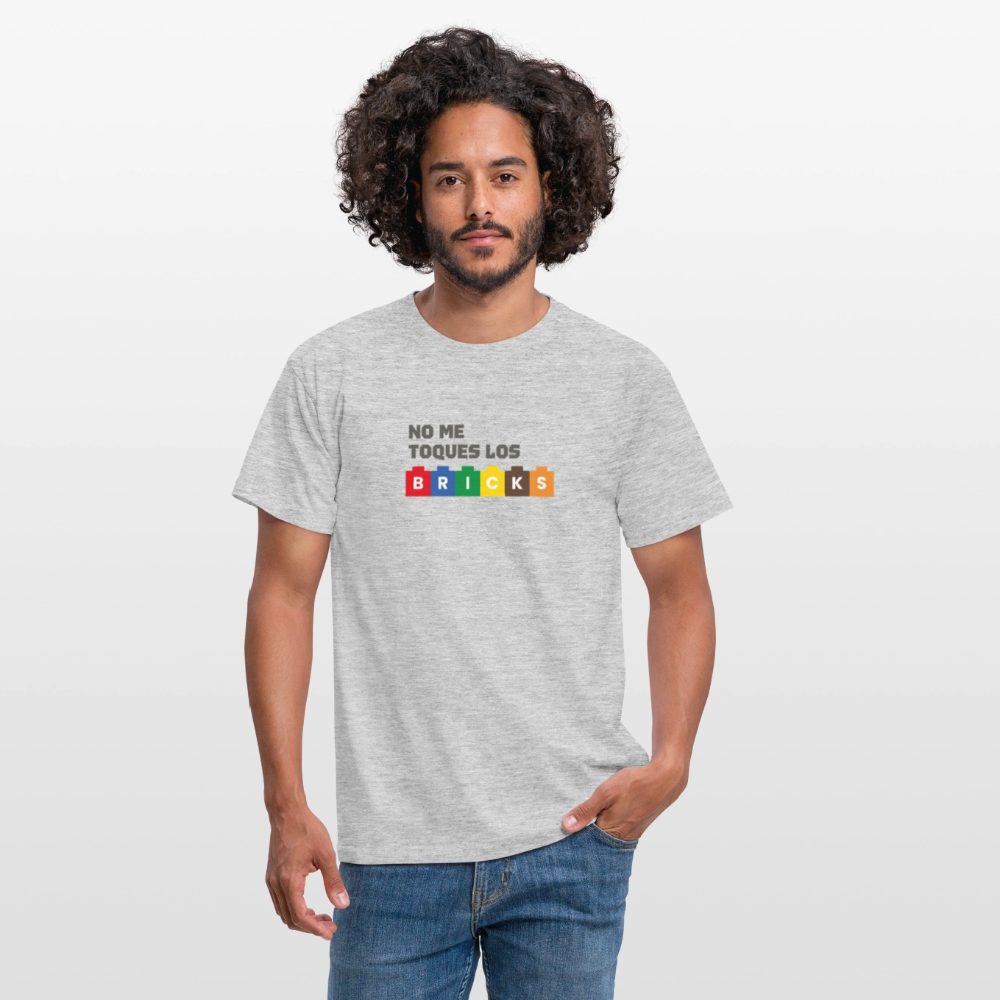No me toques los bricks V2 Men's T-Shirt - heather grey