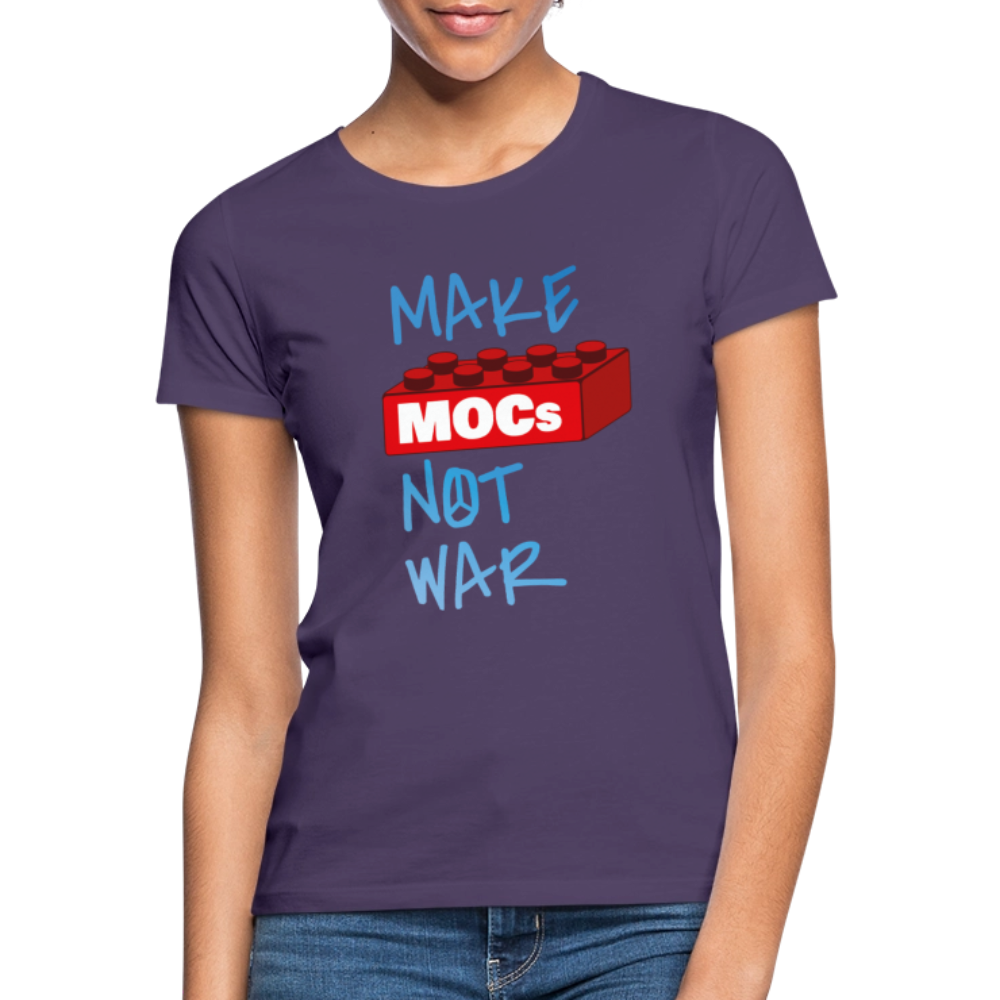 Make MOCs Not War Women's T-Shirt - dark purple