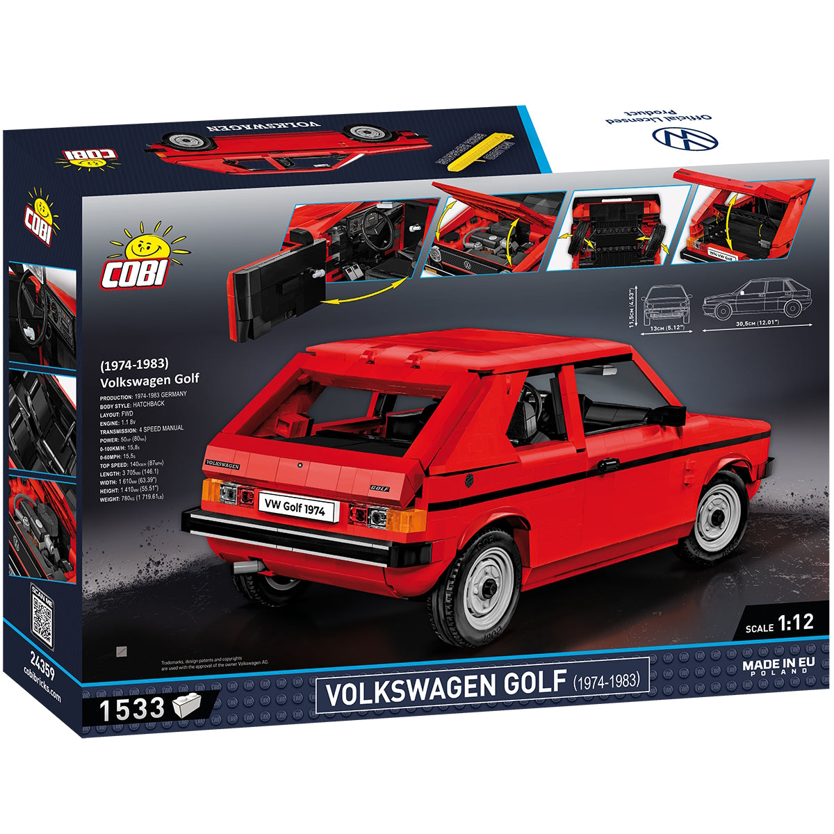 Volkswagen Golf rojo (1974-1983)