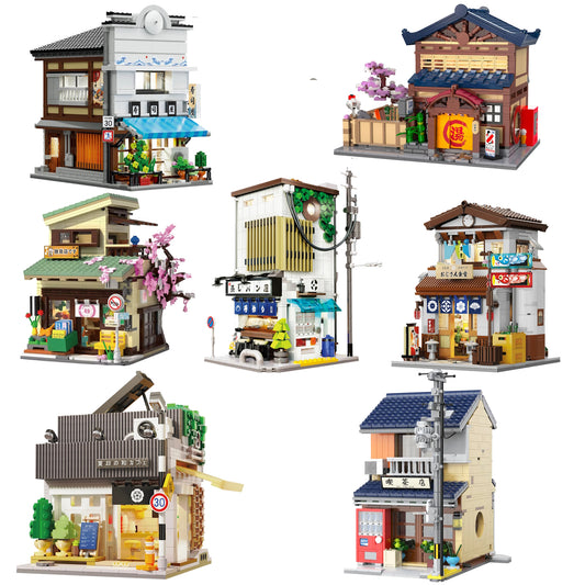 Pack nº 5 de edificios japoneses (7 casas)