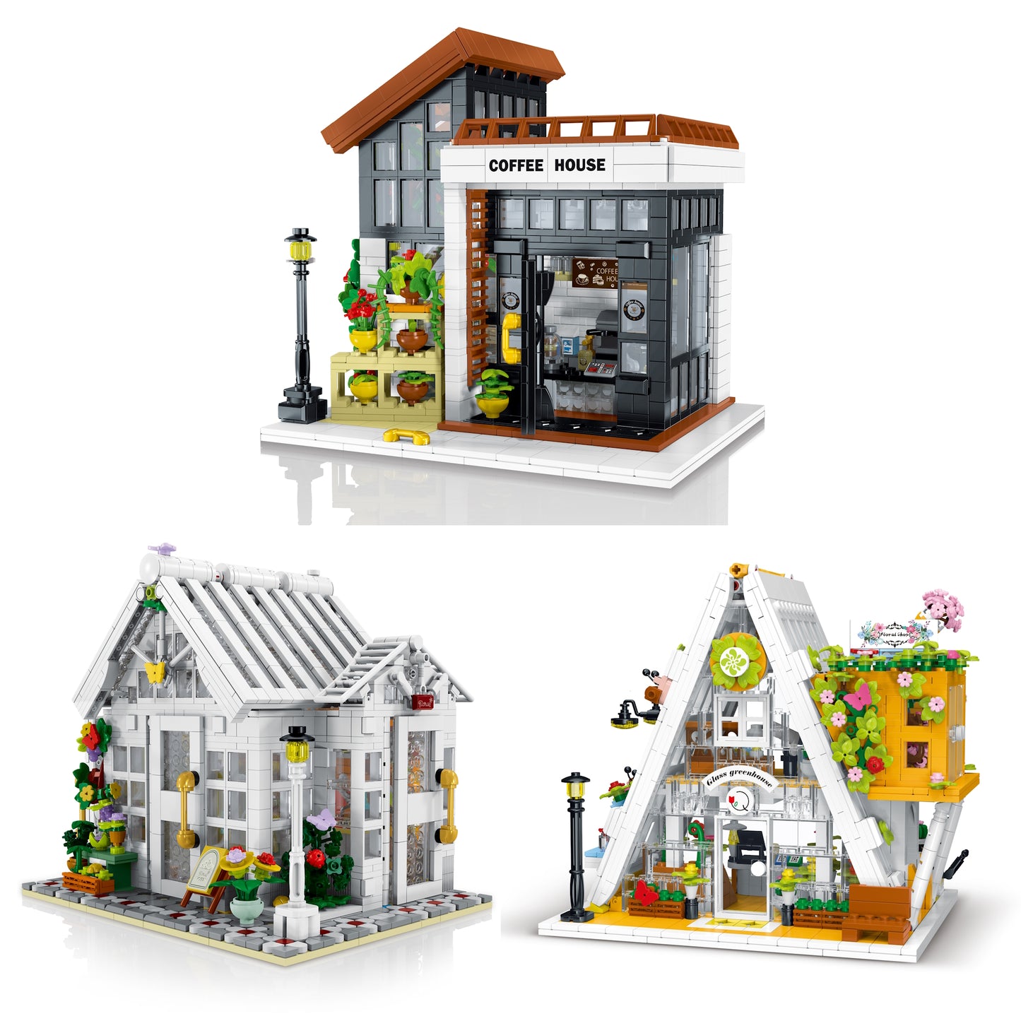 Coffee House + Flower Shop + Greenhouse Bundle