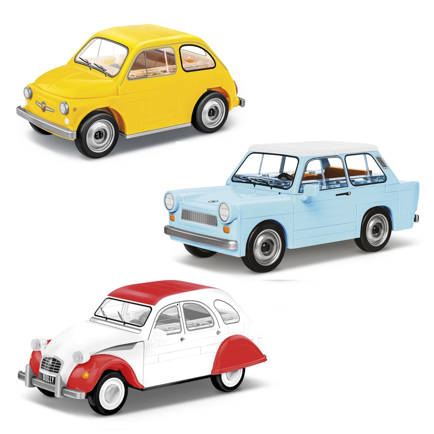 Cobi retro cars 3 pack