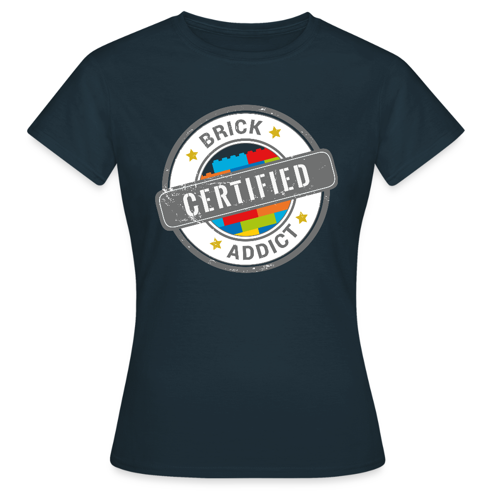 Certified Brick Addict Women's T-Shirt - navy
