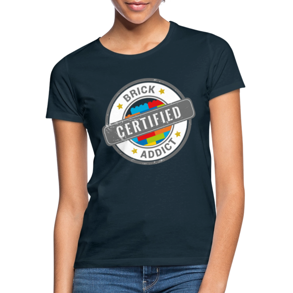 Certified Brick Addict Women's T-Shirt - navy