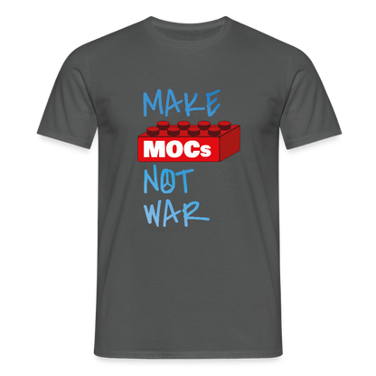 Make MOCs Not War Men's T-Shirt - charcoal grey