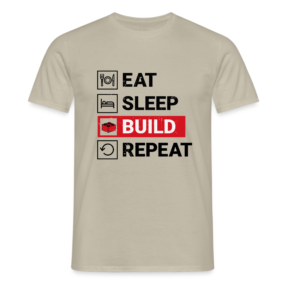 Eat...Repeat Men's T-Shirt - sand beige