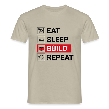 Eat...Repeat Men's T-Shirt - sand beige