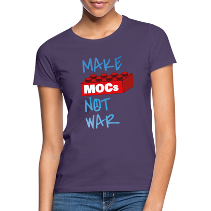 Make MOCs Not War Women's T-Shirt - dark purple