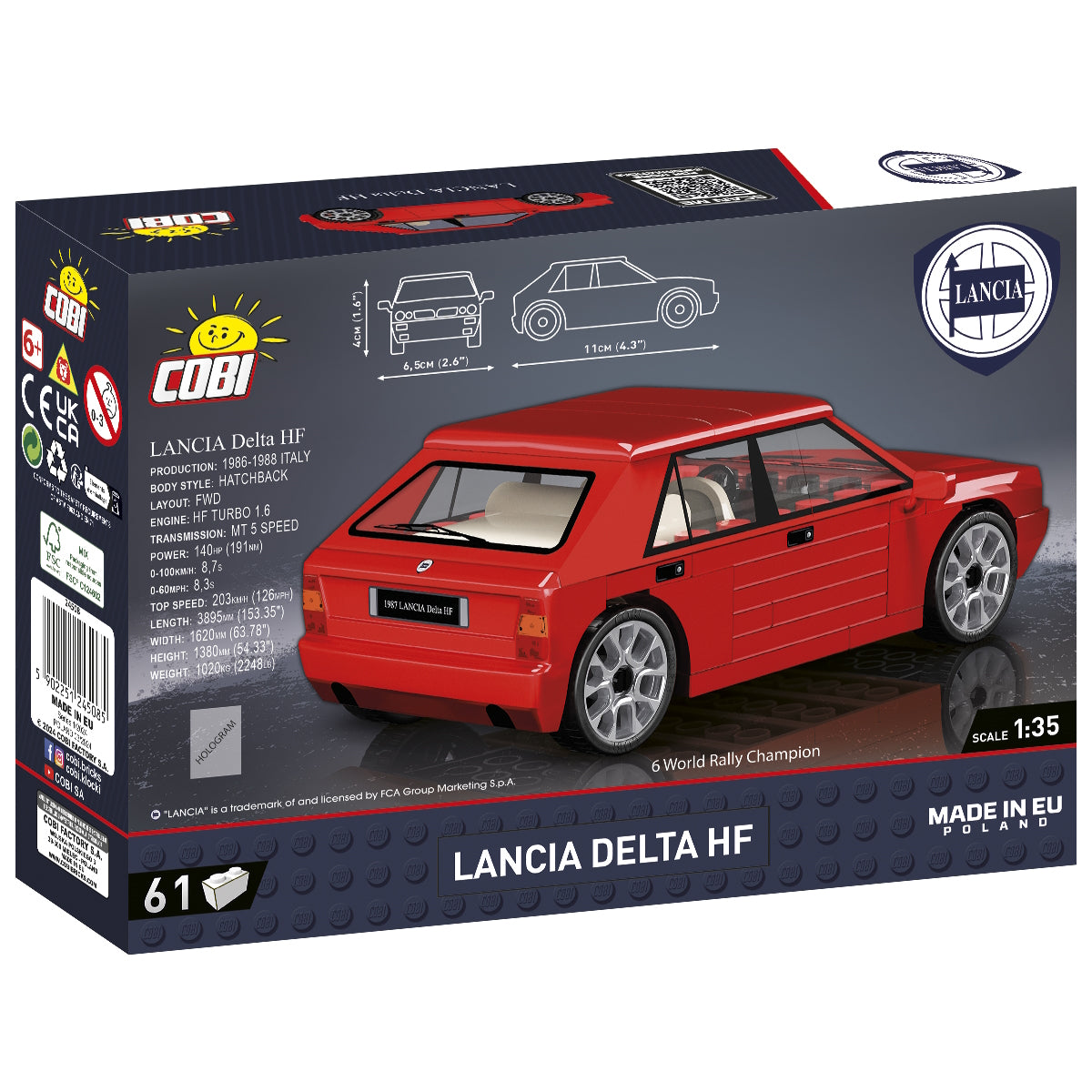 Lancia Delta HF - Rojo