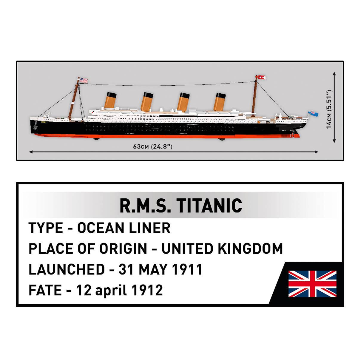 R.M.S. Titanic 1:450 (New)