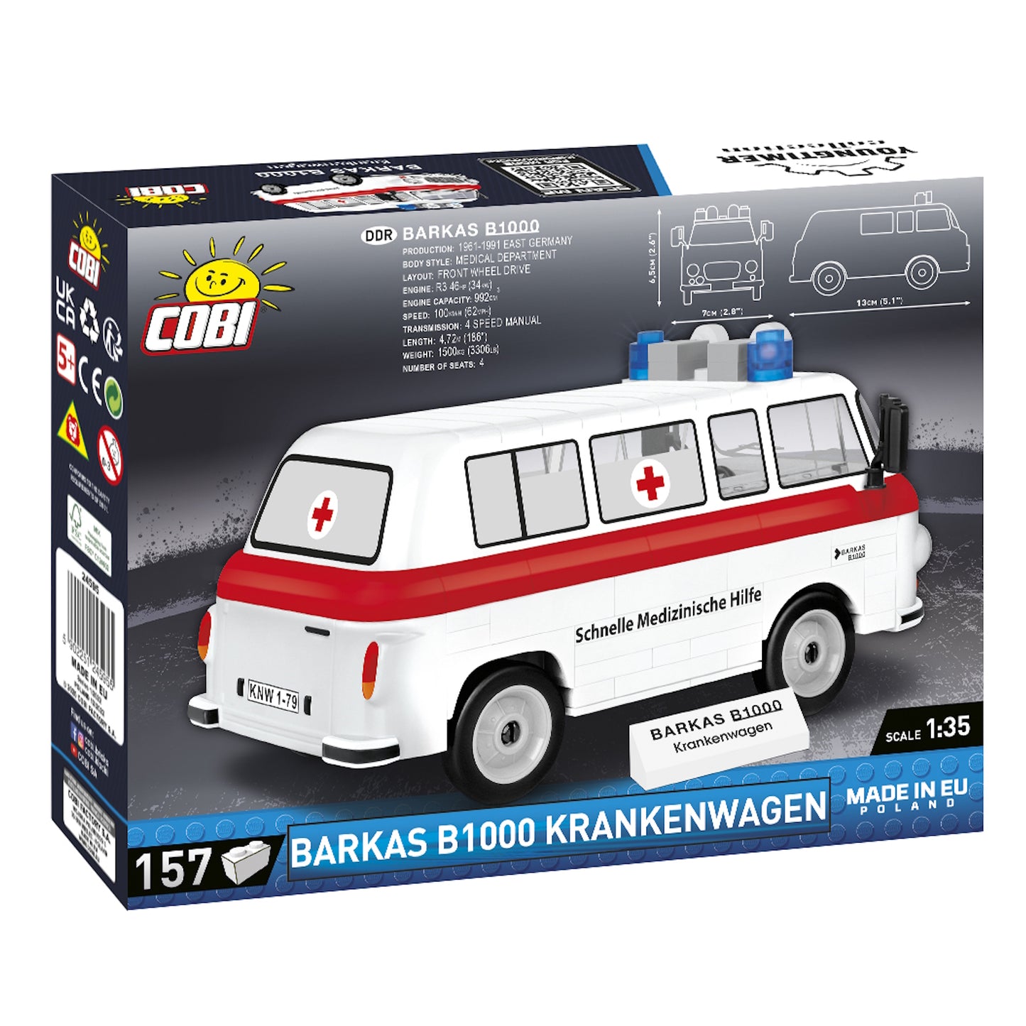 Cobi Barkas B1000 Krankenwagen (COBI-24595)